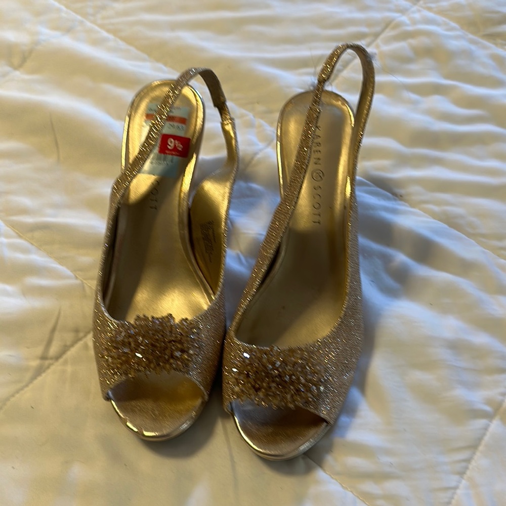 Gold sandals